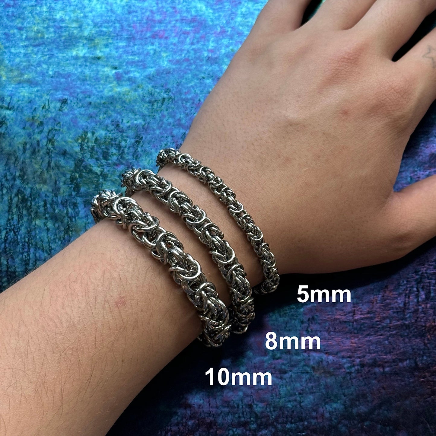 Byzantine Chainmaille Bracelets - 3 Sizes
