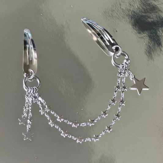 Star hair clips - star only